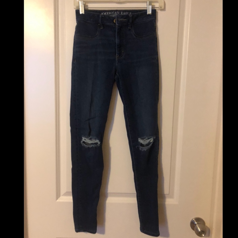 Super high-rise AE jeans